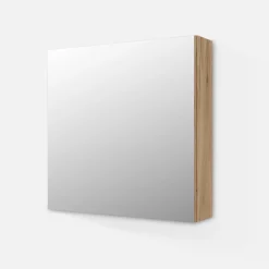 Szafka wisząca z lustrem SANITA dąb złoty