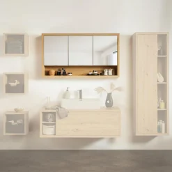 Szafka wisząca zamykana z lustrem dąb artisan LADAMA