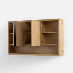 Szafka wisząca zamykana z lustrem dąb artisan LADAMA