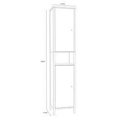 Szafka wysoka do łazienki IPSARION