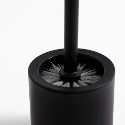 Szczotka do WC czarna z bambusowym uchwytem