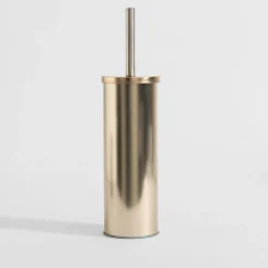 Szczotka do WC z pojemnikiem złota
