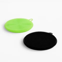 Szczotki silikonowe czarna zielona 2 szt.