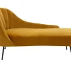 Szezlong musztardowy VALUTA