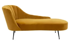 Szezlong musztardowy VALUTA