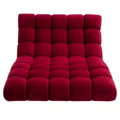 Szezlong pikowany bordowy DELPHI 120