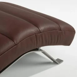 Szezlong skórzany brązowy SWING