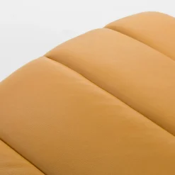 Szezlong skórzany musztardowy SWING