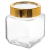 Szkany pojemnik do żywności ze złotą pokrywką 500 ml