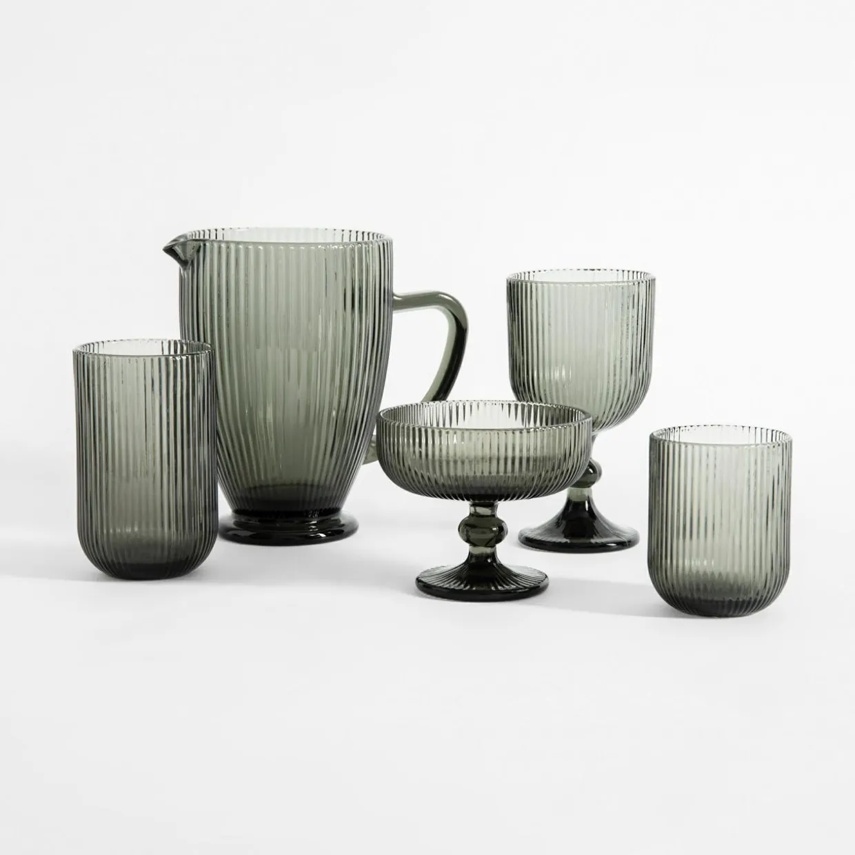 Szklanka wysoka ryflowana 400 ml