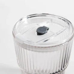 Szklanka ze słomką i pokrywką 350 ml