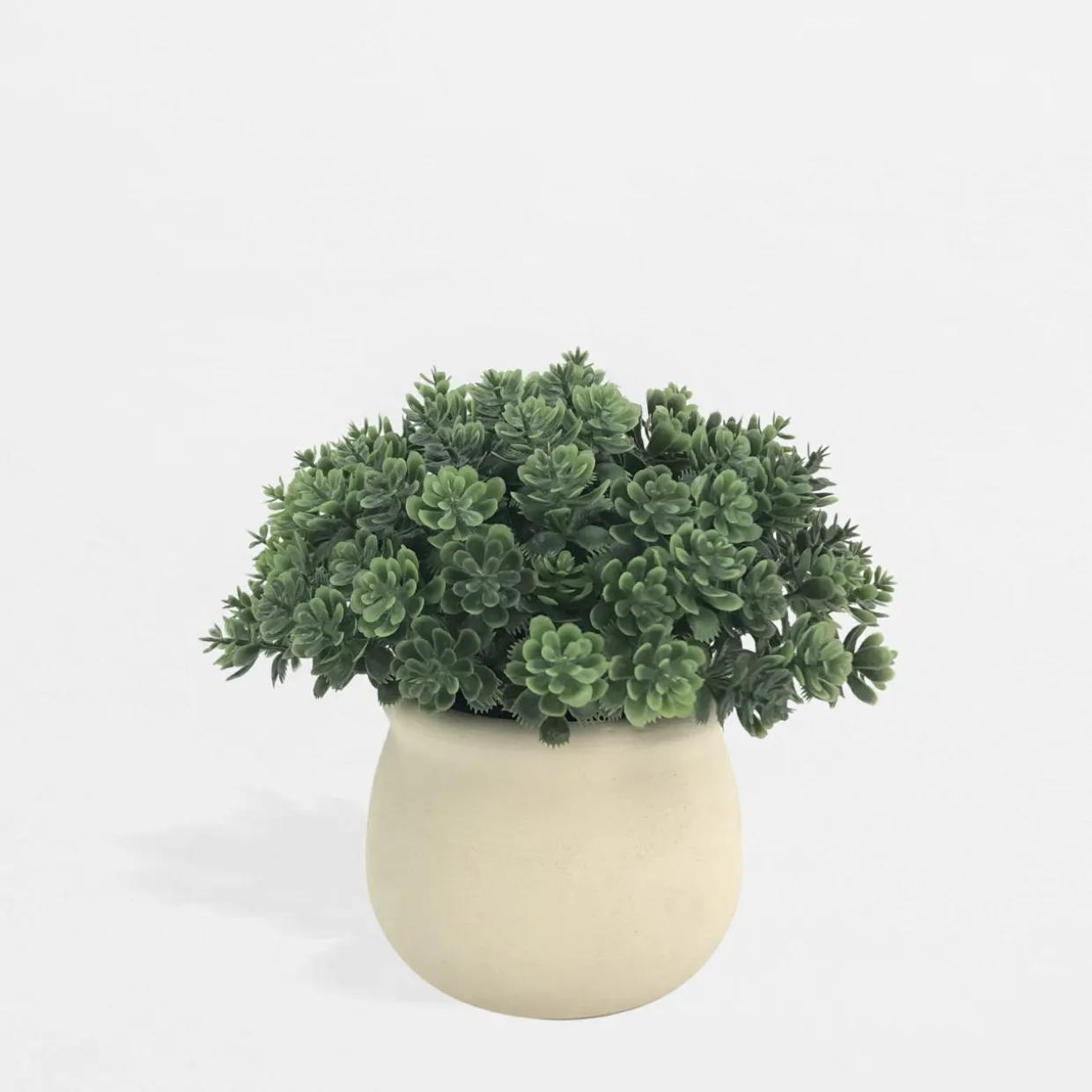 Sztuczny kwiat w beżowej doniczce 14 cm