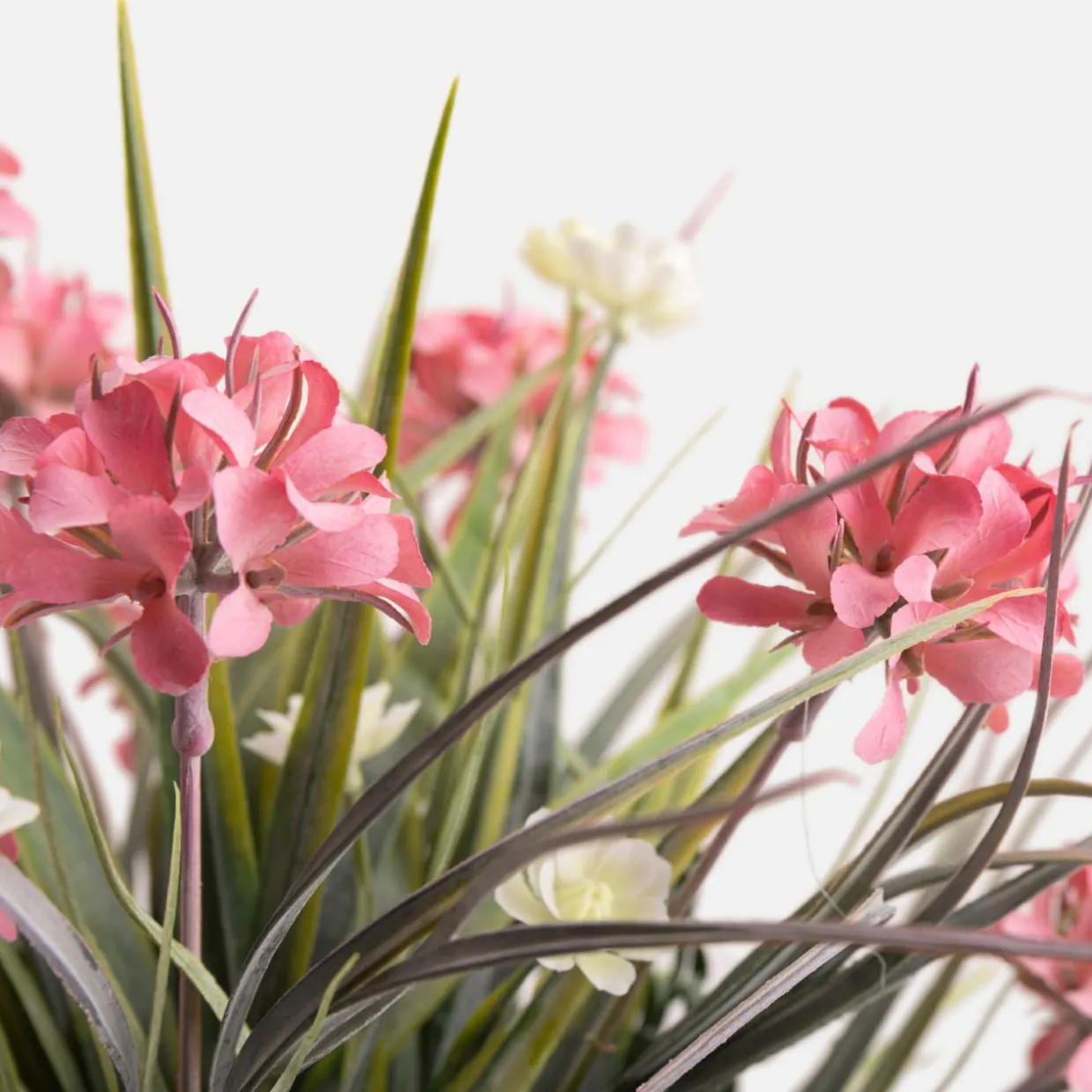 Sztuczny kwiat w doniczce fioletowy 35 cm