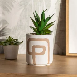 Sztuczny kwiat w doniczce MIX