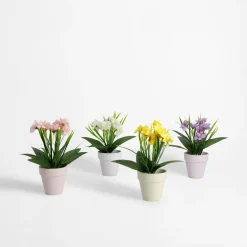 Sztuczny kwiat w doniczce MIX