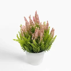 Sztuczny kwiat wrzosu różowy 23 cm