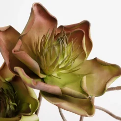 Sztuczny kwiat zieleń brąz 70 cm