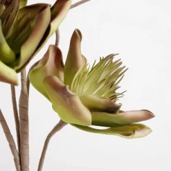 Sztuczny kwiat zieleń brąz 70 cm