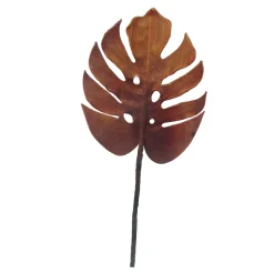 Sztuczny liść monstery pomarańczowy 62 cm