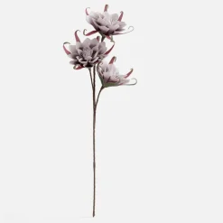 Sztuczny-fioletowy 80 cm kwiat biało