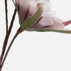 Sztuczny-fioletowy 80 cm kwiat biało