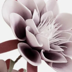 Sztuczny-fioletowy 80 cm kwiat biało