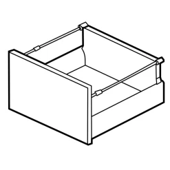 Szuflada INSIDE SYSTEM mini box wysoki 80 biały