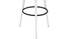 Taboret okrągły biały GREGOR