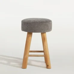 Taboret tapicerowany szary TROPICOSI