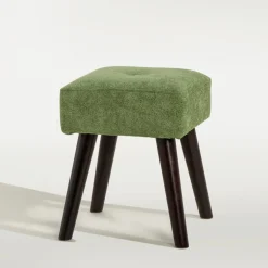 Taboret tapicerowany zielony TRINKETY