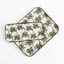 Taca z melaminy w palmy 36,5x29 cm MIX