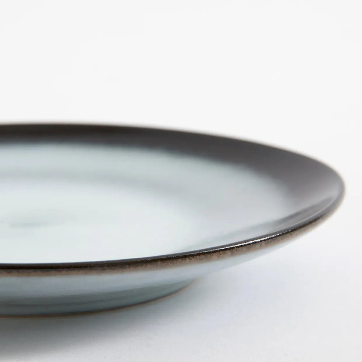 Talerz deserowy brązowo-szary MALAM 19 cm