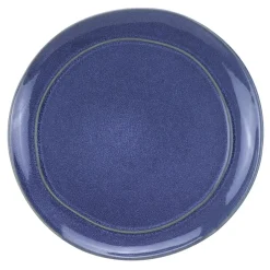 Talerz deserowy ceramiczny niebieski MOLLIS 20 cm