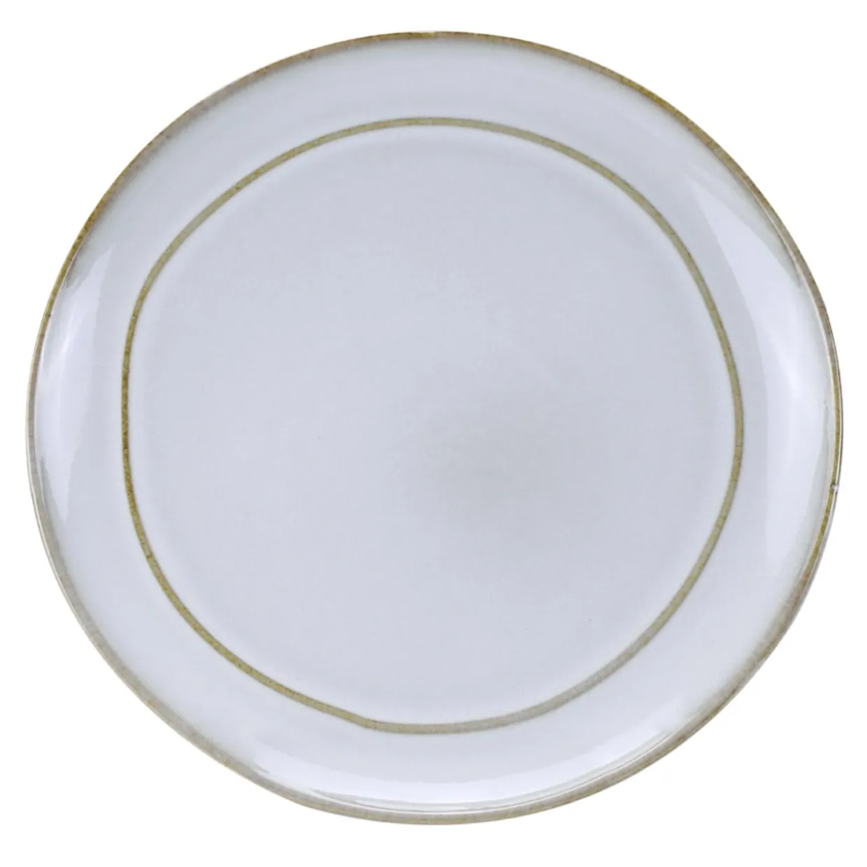 Talerz deserowy ceramiczny beżowy MOLLIS 20 cm