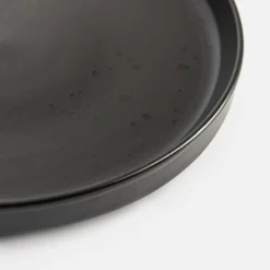 Talerz deserowy czarny CARBONO 20 cm