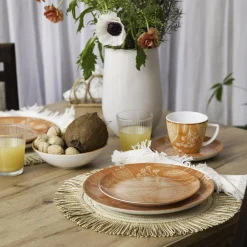 Talerz deserowy pomarańczowy CZTERY PORY ROKU 20,5 cm