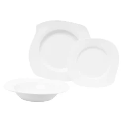 Talerz deserowy porcelanowy WAVE 20,5x18,5 cm