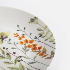 Talerz deserowy porcelanowy wiosenne kwiaty 20 cm