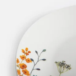 Talerz deserowy porcelanowy wiosenne kwiaty 20 cm