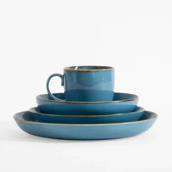 Talerz deserowy RUSTIC BLUE 21 cm