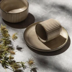 Talerz deserowy z ceramiki AUREA 21,2 cm