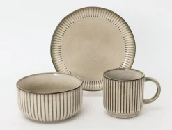 Talerz deserowy z ceramiki AUREA 21,2 cm