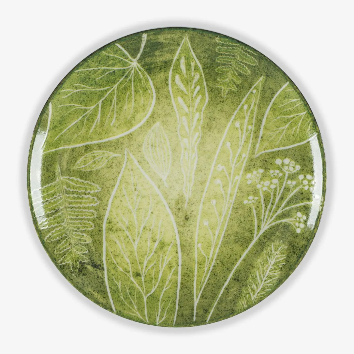 Talerz deserowy zielony CZTERY PORY ROKU 20,5 cm