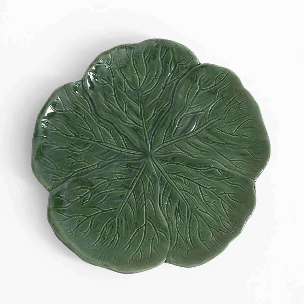 Talerz deserowy zielony KAPUSTA 21 cm