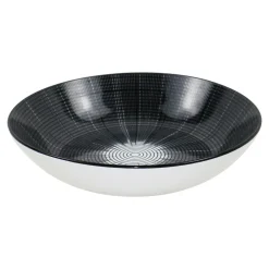 Talerz głęboki biało-czarny OTTICO 20,2 cm