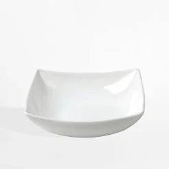 Talerz głęboki kwadratowy biały NELI 25x19,5 cm