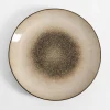 Talerz obiadowy brązowo-beżowy ZORA 26,6 cm