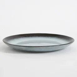 Talerz obiadowy brązowo-szary MALAM 26,6 cm