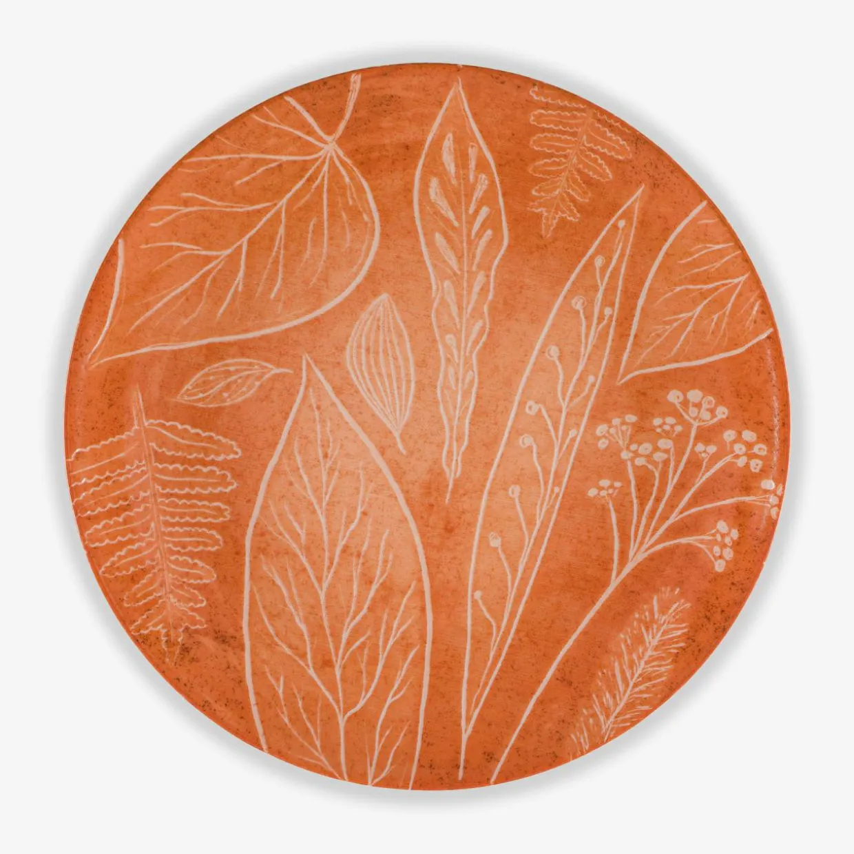 Talerz obiadowy pomarańczowy CZTERY PORY ROKU 27 cm