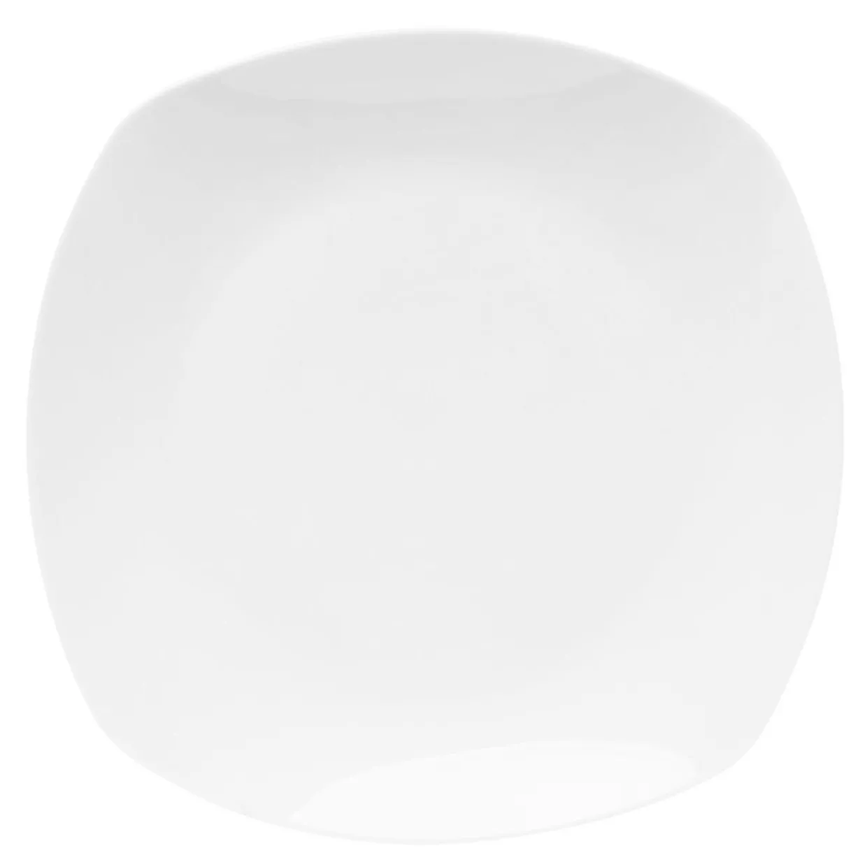 Talerz obiadowy porcelanowy QUADRO biały 26,7x25 cm